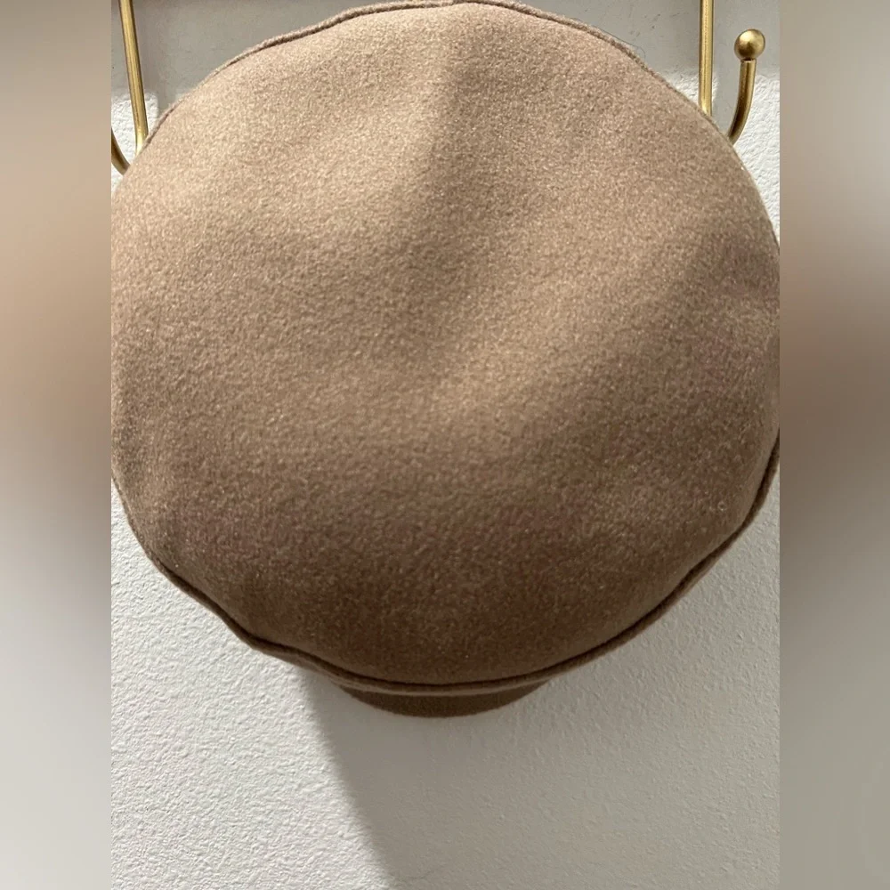 Universal Thread Womens Taupe Wool Adjustable Greek Fisherman's Hat - Picture 5 of 9